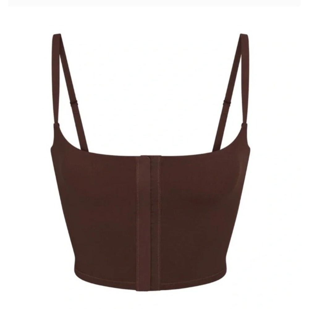 Skims Fits Everybody‎ Adaptive Cami TP-CAM-3136 Cocoa Brown 3X Hook Front Top